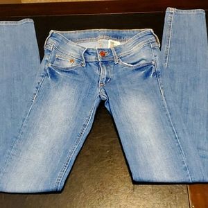 H&M super low super skinny jeans